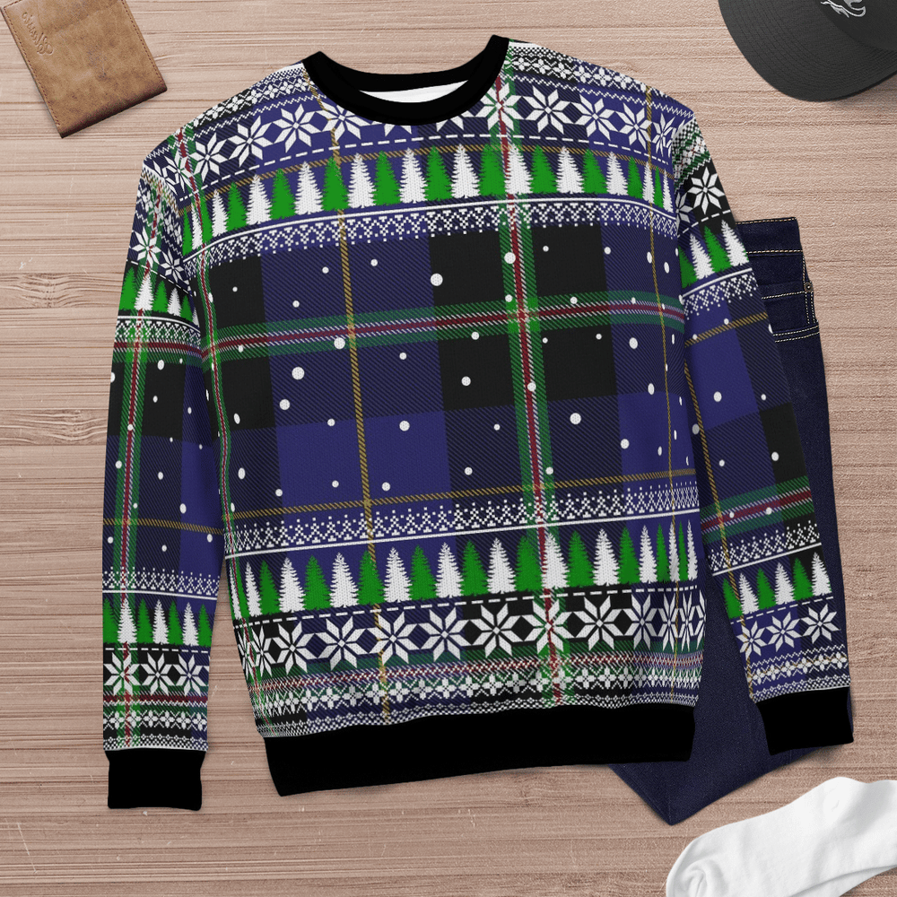 Clan Italian National Tartan Christmas Ugly Sweater FU32 Italian National Tartan Tartan Ugly Sweater   