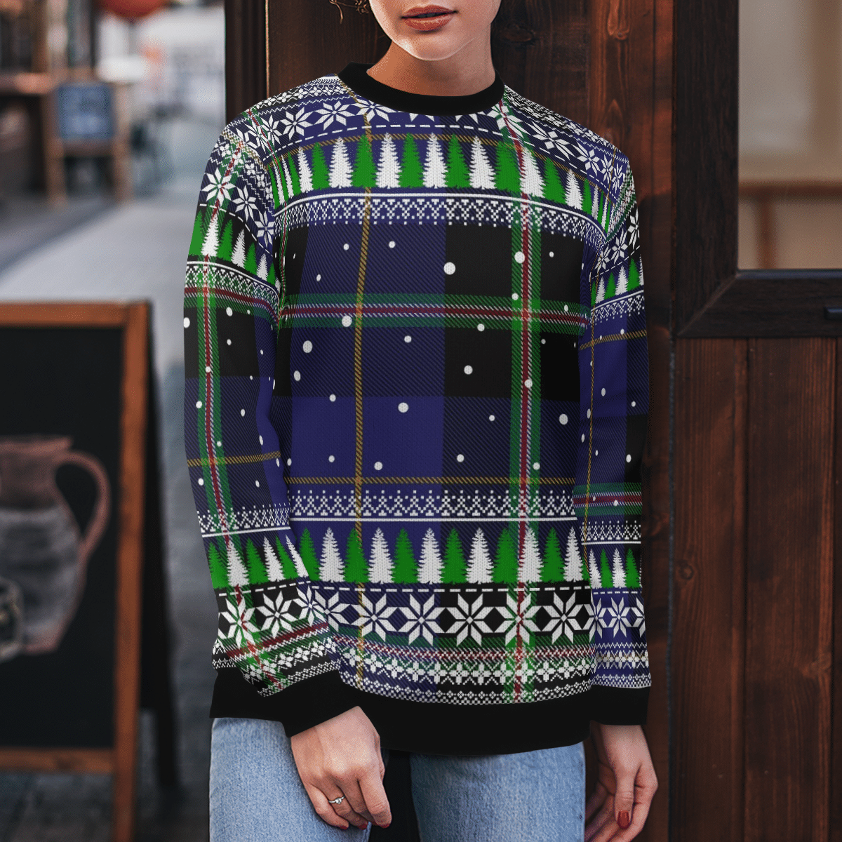 Clan Italian National Tartan Christmas Ugly Sweater FU32 Italian National Tartan Tartan Ugly Sweater   