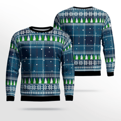 Clan US Navy Tartan Christmas Ugly Sweater UR31 US Navy Tartan Tartan Ugly Sweater   