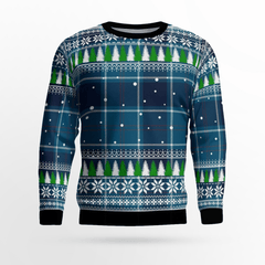Clan US Navy Tartan Christmas Ugly Sweater UR31 US Navy Tartan Tartan Ugly Sweater   