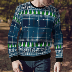 Clan US Navy Tartan Christmas Ugly Sweater UR31 US Navy Tartan Tartan Ugly Sweater   