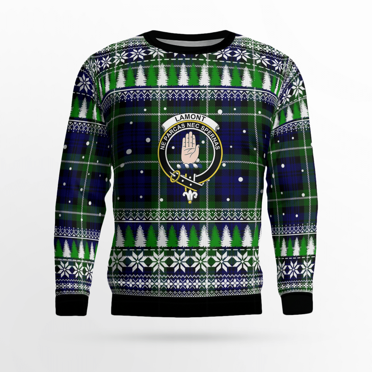 Clan Lamont Modern Crest Tartan Christmas Ugly Sweater LZ59 Lamont Modern Crest Tartan Tartan Ugly Sweater   