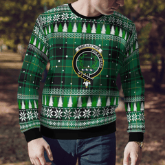 Clan MacArthur Ancient Crest Tartan Christmas Ugly Sweater PT28 MacArthur Ancient Crest Tartan Tartan Ugly Sweater   