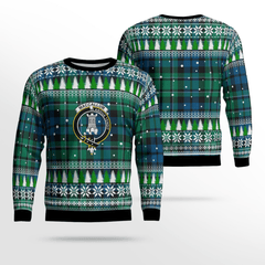 Clan MacCallum Ancient Crest Tartan Christmas Ugly Sweater QR44 MacCallum Ancient Crest Tartan Tartan Ugly Sweater   