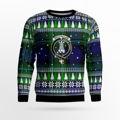 Clan MacCallum Modern Crest Tartan Christmas Ugly Sweater RL33 MacCallum Modern Crest Tartan Tartan Ugly Sweater   