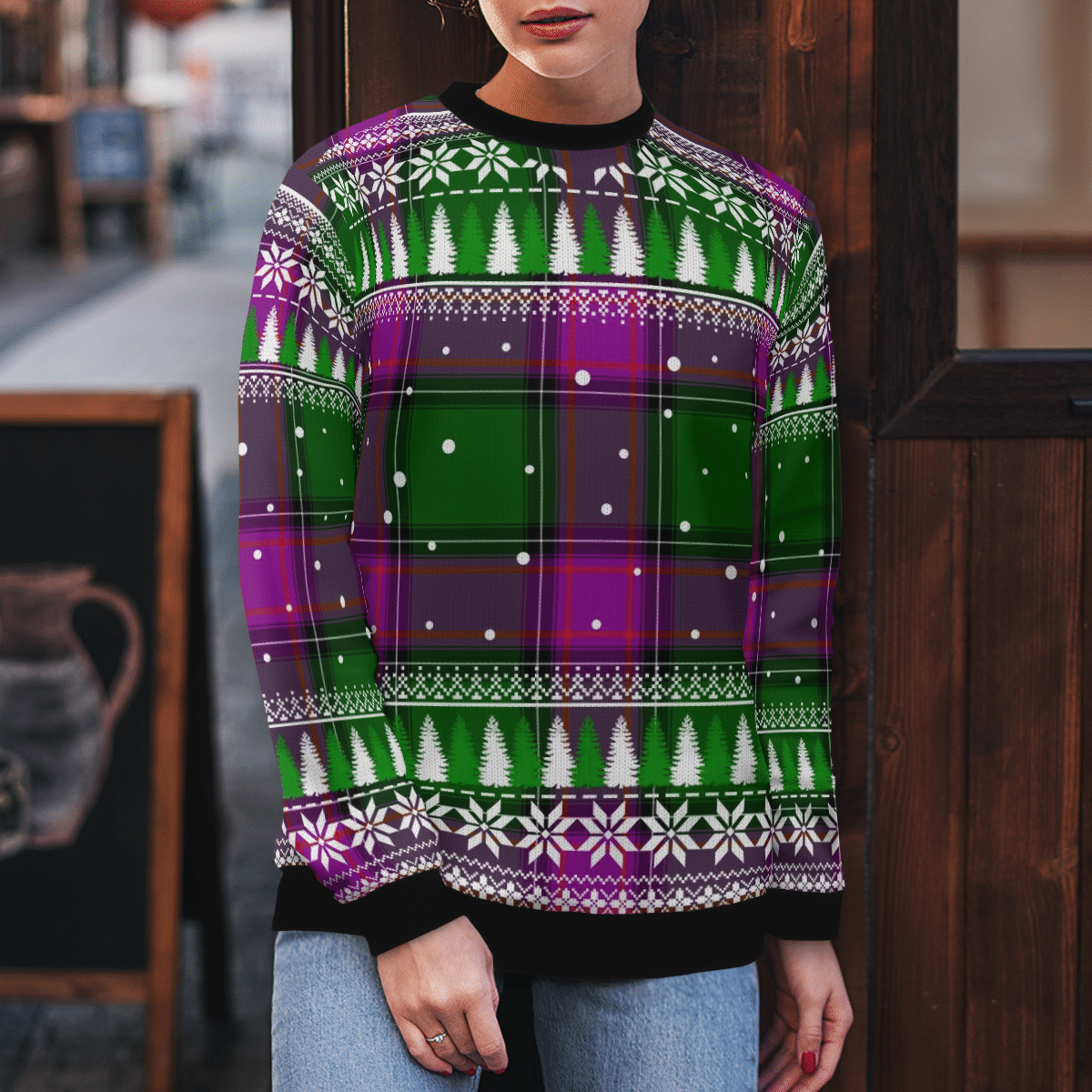 Clan New Hampshire Tartan Christmas Ugly Sweater SF13 New Hampshire Tartan Tartan Ugly Sweater   