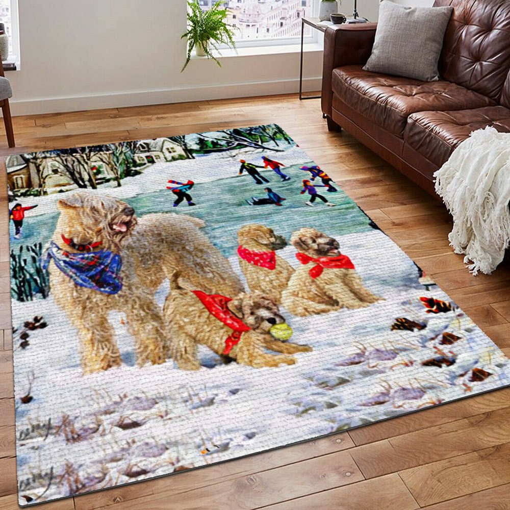 Terrier Rug, Get Your Irish On Area Rug, Irish Palestinian Solidarity Printing Floor Mat Carpet, Irish Wheaten Terrier Rug, Gifts for Irish - D20