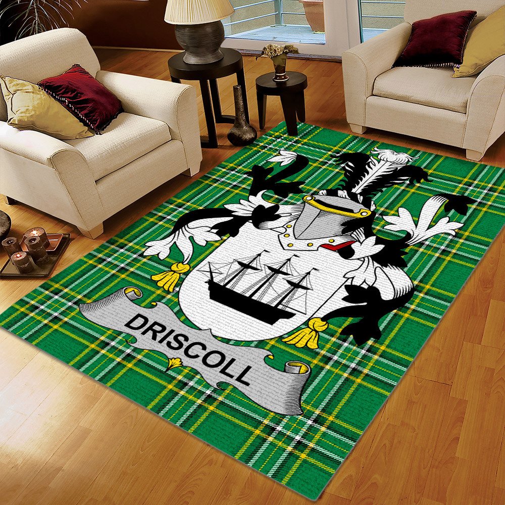 Tartan Rug, Northern Ireland Area Rug, Driscoll Or O'Driscoll Ireland Irish National Tartan Rug, Gifts for Irish - D20