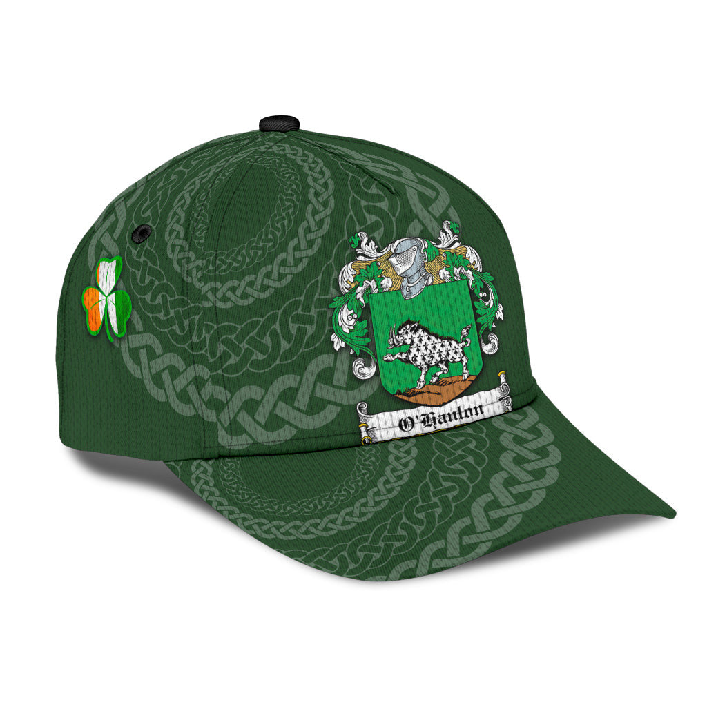 Clan Ohanlon Coat Of Arms - Irish Family Crest St Patrick's Day Classic CapDP73 Classic Cap - Ohanlon Coat Of Arms St Patrick's Day Classic Cap Irish Cap   