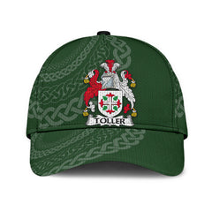 Clan Toller Coat Of Arms - Irish Family Crest St Patrick's Day Classic CapDR49 Classic Cap - Toller Coat Of Arms St Patrick's Day Classic Cap Irish Cap   
