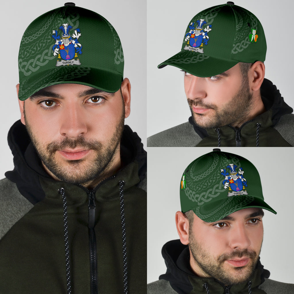 Clan Turnly Coat Of Arms - Irish Family Crest St Patrick's Day Classic CapFH99 Classic Cap - Turnly Coat Of Arms St Patrick's Day Classic Cap Irish Cap   