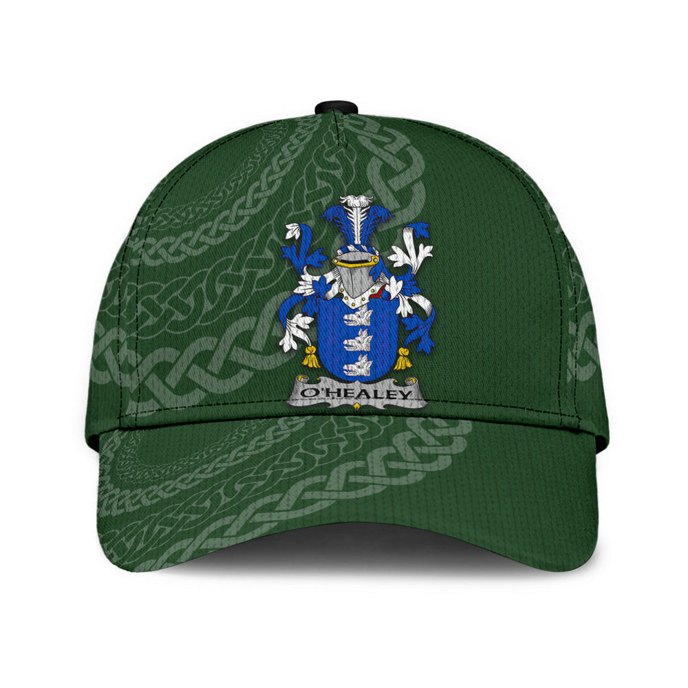 Clan Ohealey Coat Of Arms - Irish Family Crest St Patrick's Day Classic CapUM56 Classic Cap - Ohealey Coat Of Arms St Patrick's Day Classic Cap Irish Cap   