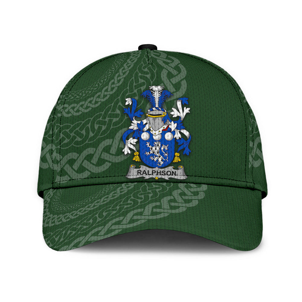 Clan Ralphson Coat Of Arms - Irish Family Crest St Patrick's Day Classic CapYO73 Classic Cap - Ralphson Coat Of Arms St Patrick's Day Classic Cap Irish Cap   