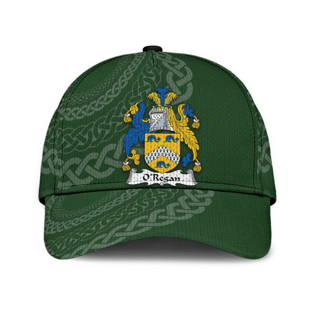 Clan Oregan Coat Of Arms - Irish Family Crest St Patrick's Day Classic CapGL97 Classic Cap - Oregan Coat Of Arms St Patrick's Day Classic Cap Irish Cap   