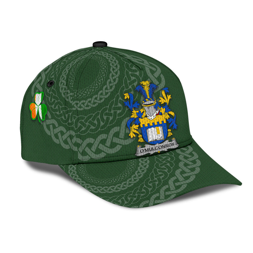 Clan Omulconroy Coat Of Arms - Irish Family Crest St Patrick's Day Classic CapZE30 Classic Cap - Omulconroy Coat Of Arms St Patrick's Day Classic Cap Irish Cap   