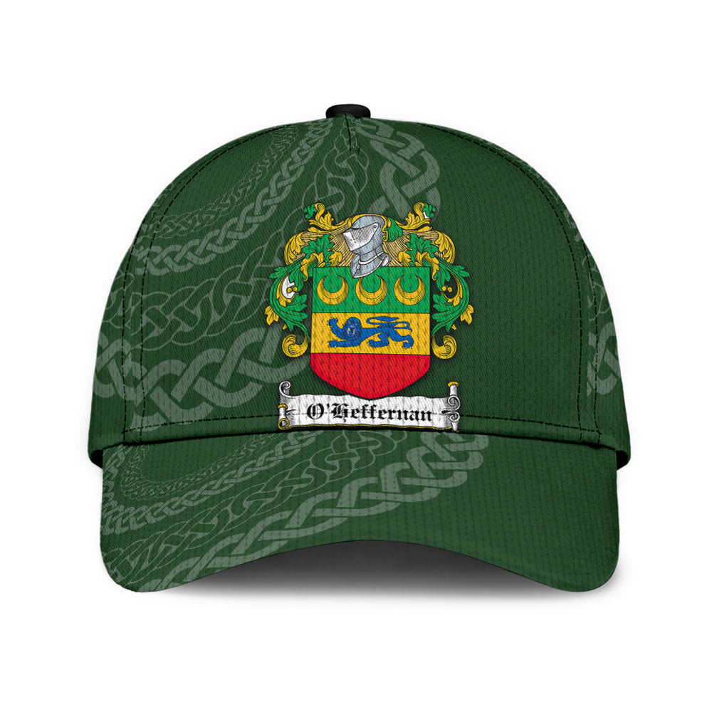 Clan Oheffernan Coat Of Arms - Irish Family Crest St Patrick's Day Classic CapZC50 Classic Cap - Oheffernan Coat Of Arms St Patrick's Day Classic Cap Irish Cap   