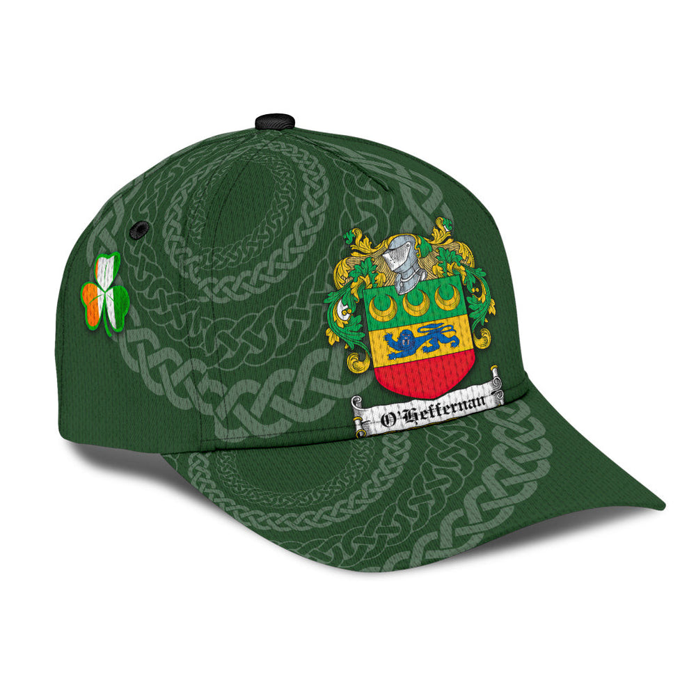 Clan Oheffernan Coat Of Arms - Irish Family Crest St Patrick's Day Classic CapZC50 Classic Cap - Oheffernan Coat Of Arms St Patrick's Day Classic Cap Irish Cap   