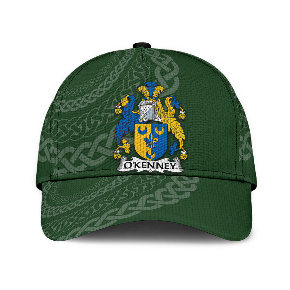 Clan Okenney Coat Of Arms - Irish Family Crest St Patrick's Day Classic CapXJ89 Classic Cap - Okenney Coat Of Arms St Patrick's Day Classic Cap Irish Cap   