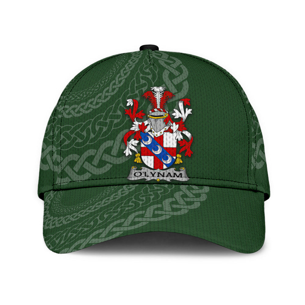 Clan Olynam Coat Of Arms - Irish Family Crest St Patrick's Day Classic CapGC15 Classic Cap - Olynam Coat Of Arms St Patrick's Day Classic Cap Irish Cap   