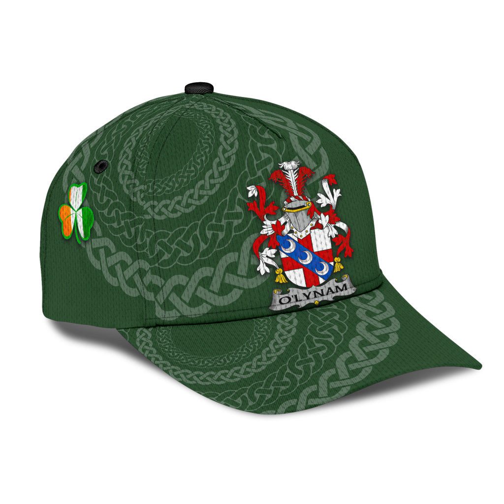 Clan Olynam Coat Of Arms - Irish Family Crest St Patrick's Day Classic CapGC15 Classic Cap - Olynam Coat Of Arms St Patrick's Day Classic Cap Irish Cap   