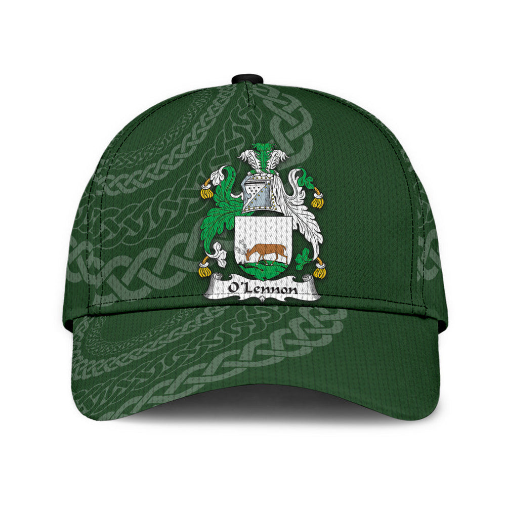 Clan Olennon Coat Of Arms - Irish Family Crest St Patrick's Day Classic CapIZ67 Classic Cap - Olennon Coat Of Arms St Patrick's Day Classic Cap Irish Cap   