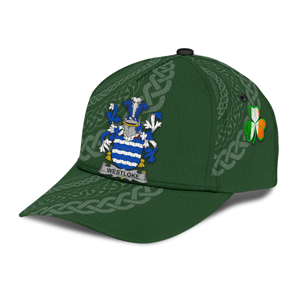 Clan Westloke Coat Of Arms - Irish Family Crest St Patrick's Day Classic CapUM57 Classic Cap - Westloke Coat Of Arms St Patrick's Day Classic Cap Irish Cap   