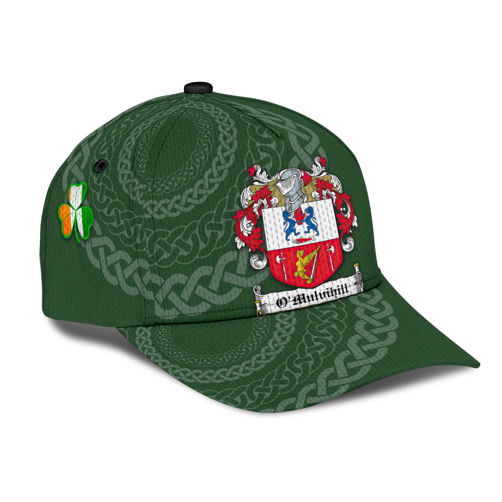 Clan Omulvihill Coat Of Arms - Irish Family Crest St Patrick's Day Classic CapJJ51 Classic Cap - Omulvihill Coat Of Arms St Patrick's Day Classic Cap Irish Cap   