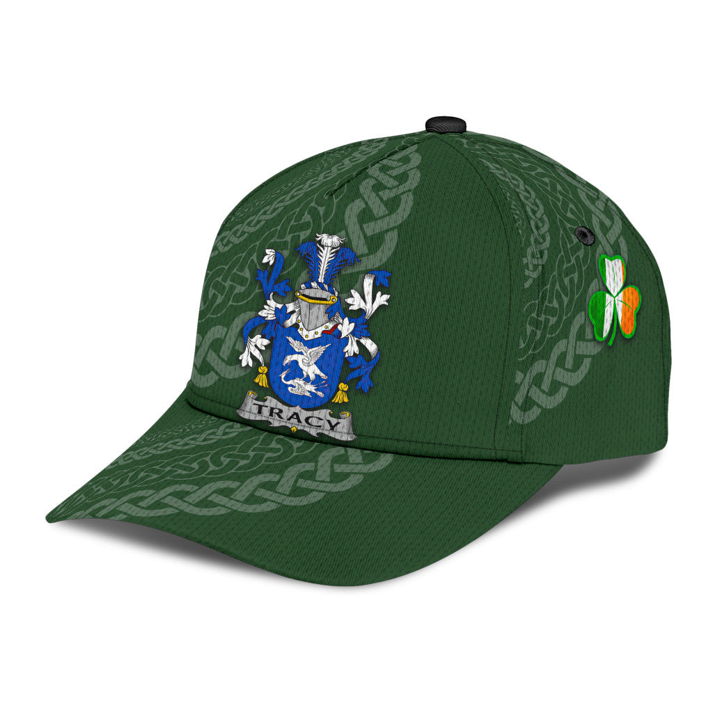 Clan Tracy Coat Of Arms - Irish Family Crest St Patrick's Day Classic CapXS70 Classic Cap - Tracy Coat Of Arms St Patrick's Day Classic Cap Irish Cap   