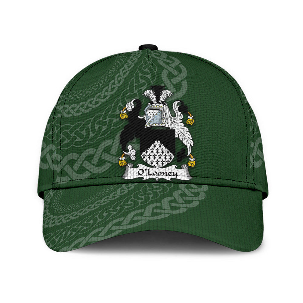 Clan Olooney Coat Of Arms - Irish Family Crest St Patrick's Day Classic CapNK60 Classic Cap - Olooney Coat Of Arms St Patrick's Day Classic Cap Irish Cap   