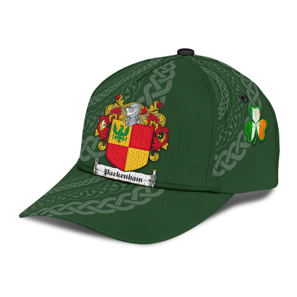 Clan Packenham Coat Of Arms - Irish Family Crest St Patrick's Day Classic CapWZ89 Classic Cap - Packenham Coat Of Arms St Patrick's Day Classic Cap Irish Cap   