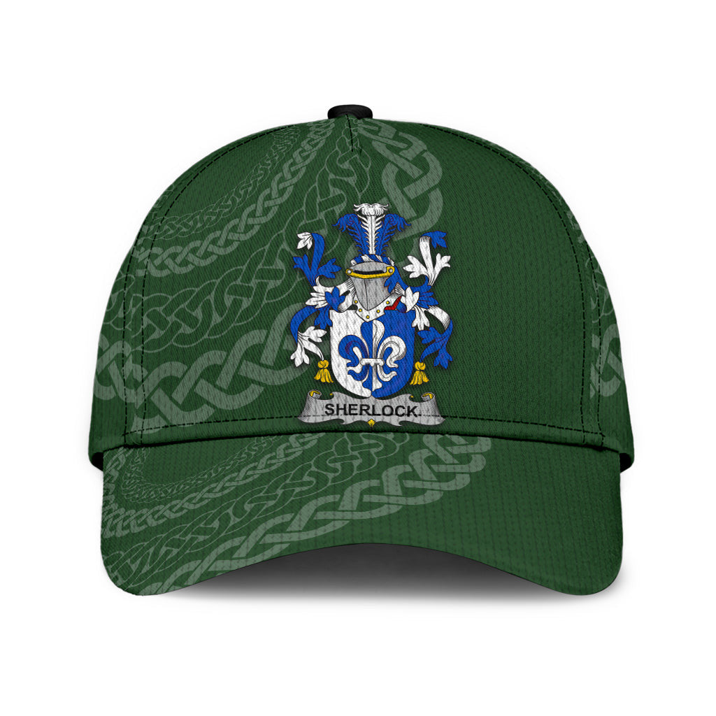 Clan Sherlock Coat Of Arms - Irish Family Crest St Patrick's Day Classic CapFU99 Classic Cap - Sherlock Coat Of Arms St Patrick's Day Classic Cap Irish Cap   