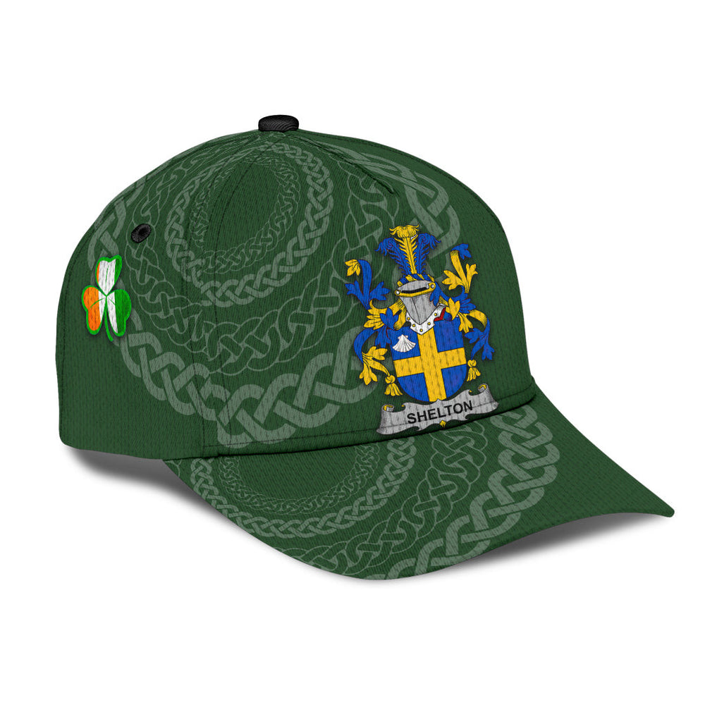 Clan Sheltonarms - Irish Family Crest St Patrick's Day Classic CapOC20 Classic Cap - Sheltonarms St Patrick's Day Classic Cap Irish Cap   