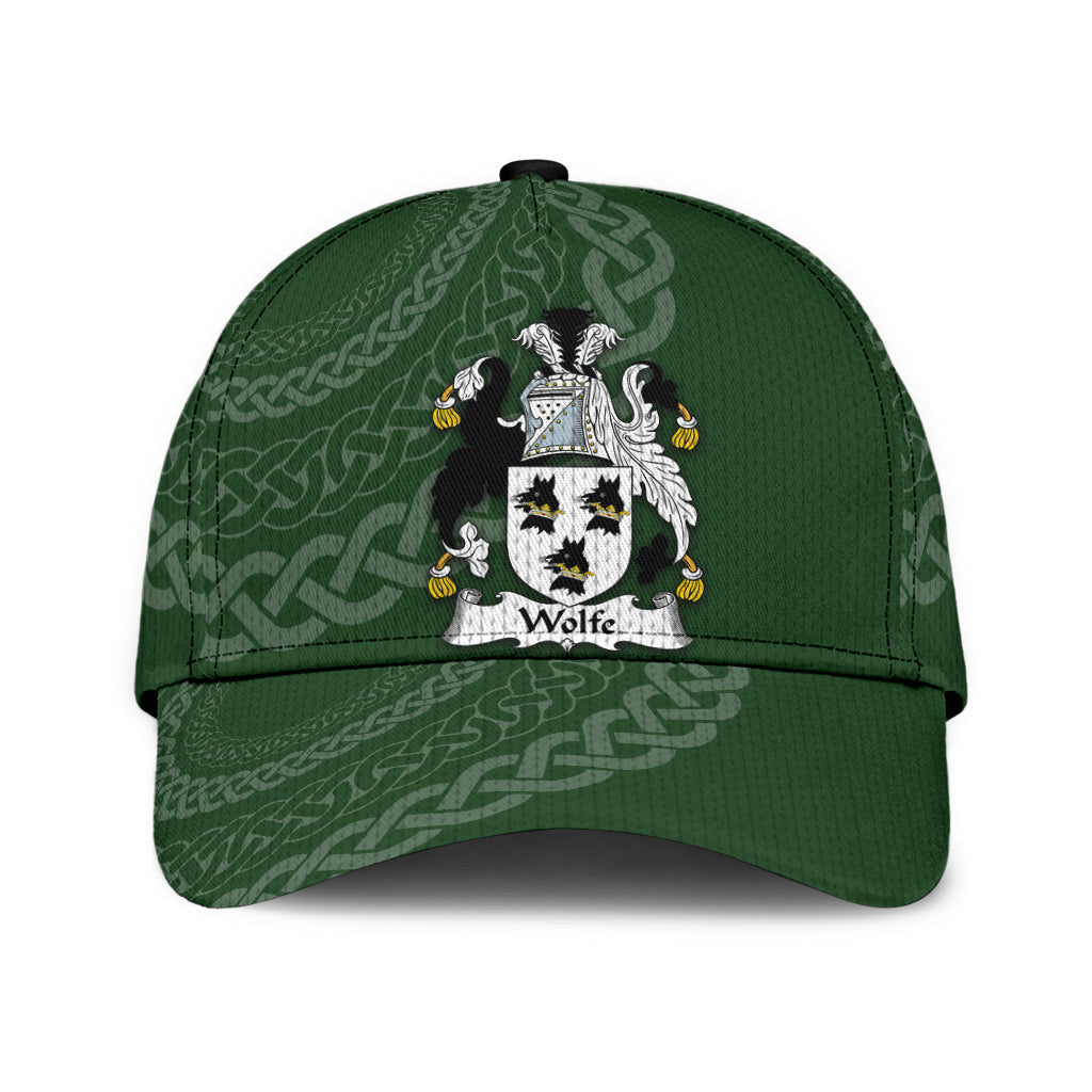 Clan Wolfe Coat Of Arms - Irish Family Crest St Patrick's Day Classic CapAB98 Classic Cap - Wolfe Coat Of Arms St Patrick's Day Classic Cap Irish Cap   