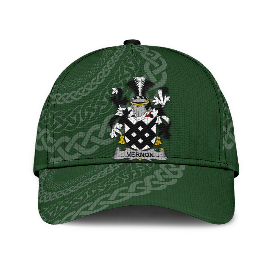 Clan Vernon Coat Of Arms - Irish Family Crest St Patrick's Day Classic CapPX91 Classic Cap - Vernon Coat Of Arms St Patrick's Day Classic Cap Irish Cap   