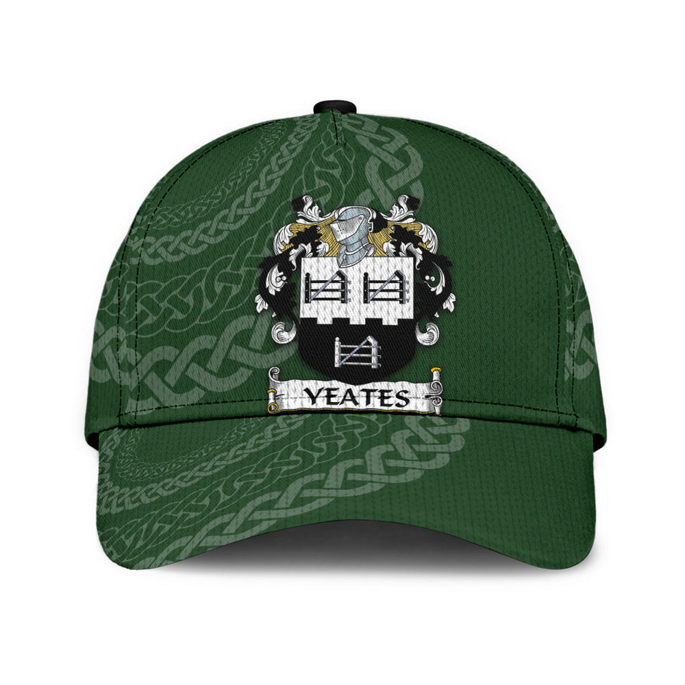 Clan Yeates Coat Of Arms - Irish Family Crest St Patrick's Day Classic CapDU50 Classic Cap - Yeates Coat Of Arms St Patrick's Day Classic Cap Irish Cap   
