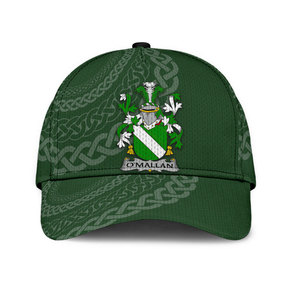 Clan Omallan Coat Of Arms - Irish Family Crest St Patrick's Day Classic CapML12 Classic Cap - Omallan Coat Of Arms St Patrick's Day Classic Cap Irish Cap   
