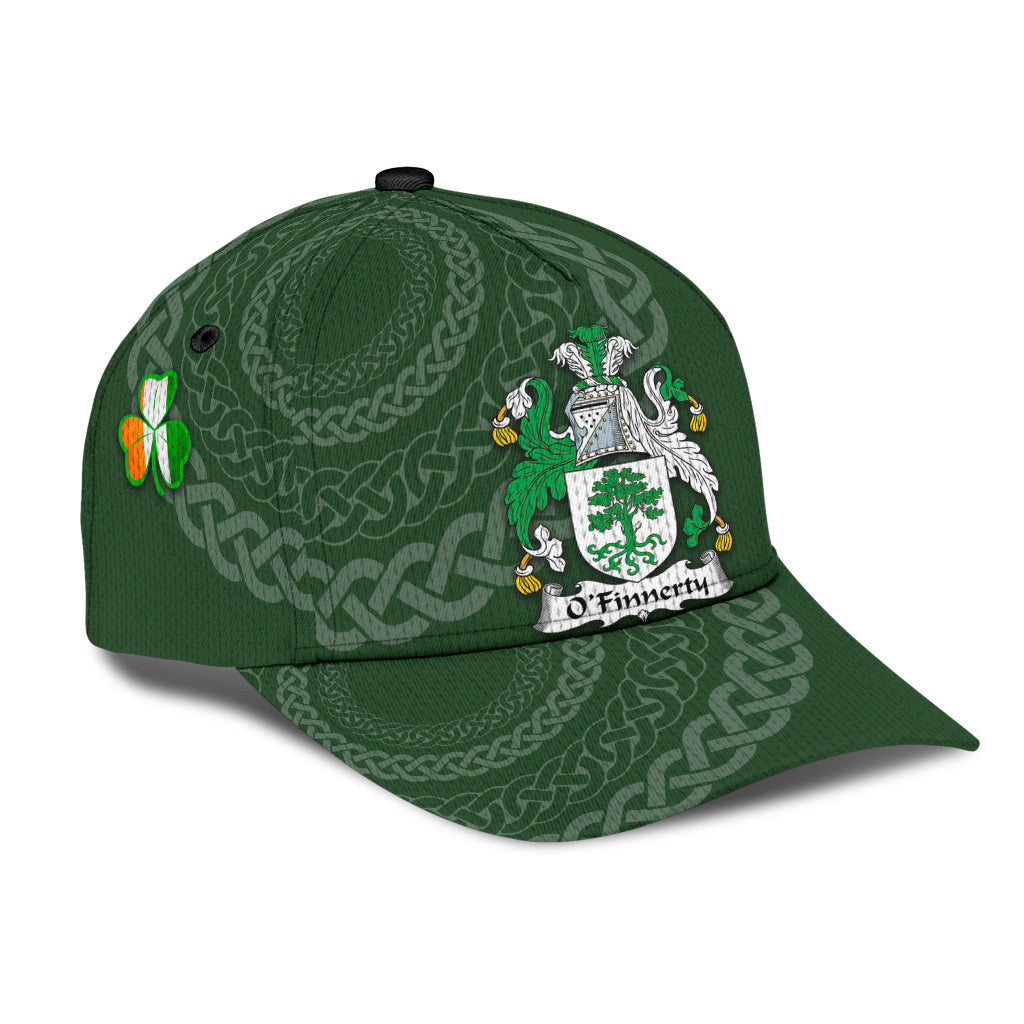 Clan Ofinnerty Coat Of Arms - Irish Family Crest St Patrick's Day Classic CapBE81 Classic Cap - Ofinnerty Coat Of Arms St Patrick's Day Classic Cap Irish Cap   