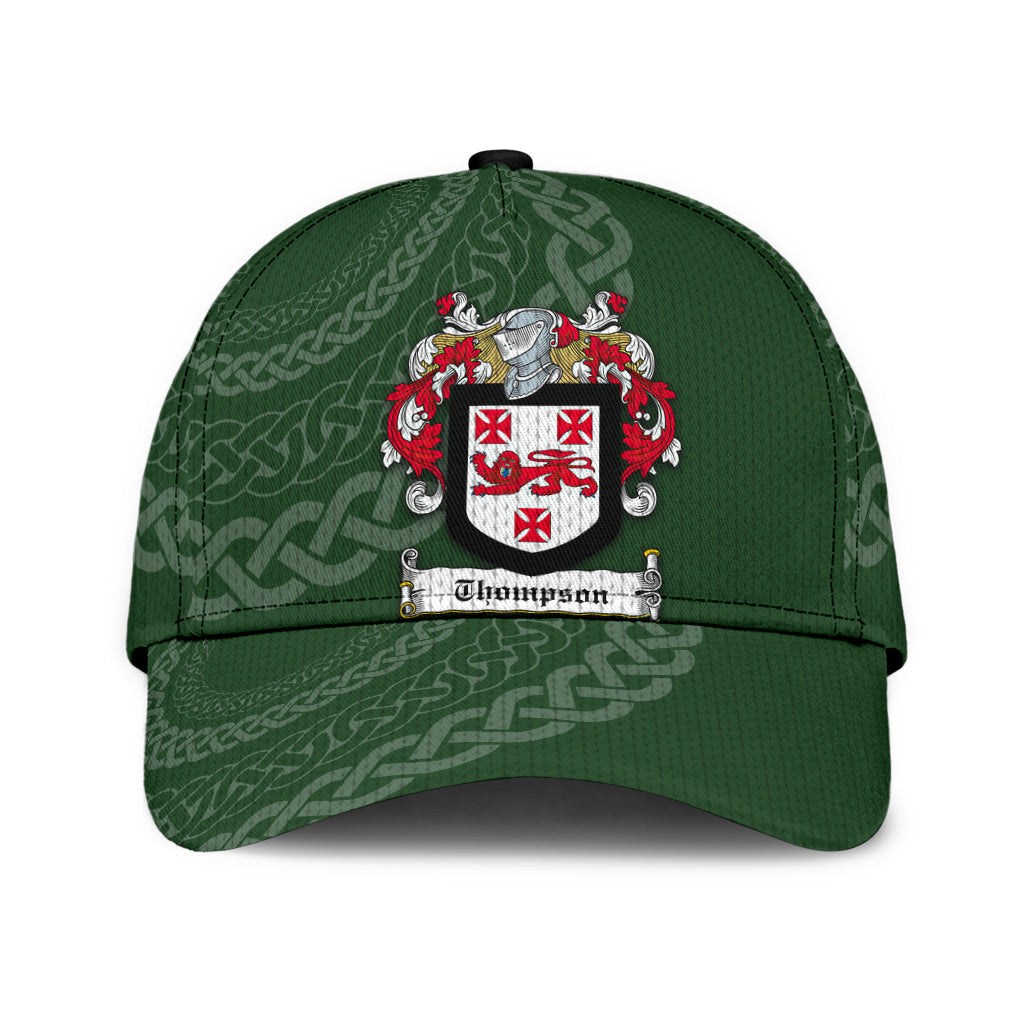 Clan Thompson Coat Of Arms - Irish Family Crest St Patrick's Day Classic CapNE76 Classic Cap - Thompson Coat Of Arms St Patrick's Day Classic Cap Irish Cap   