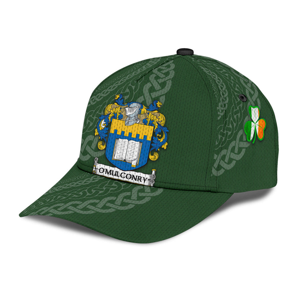 Clan Omulconry Coat Of Arms - Irish Family Crest St Patrick's Day Classic CapXY29 Classic Cap - Omulconry Coat Of Arms St Patrick's Day Classic Cap Irish Cap   