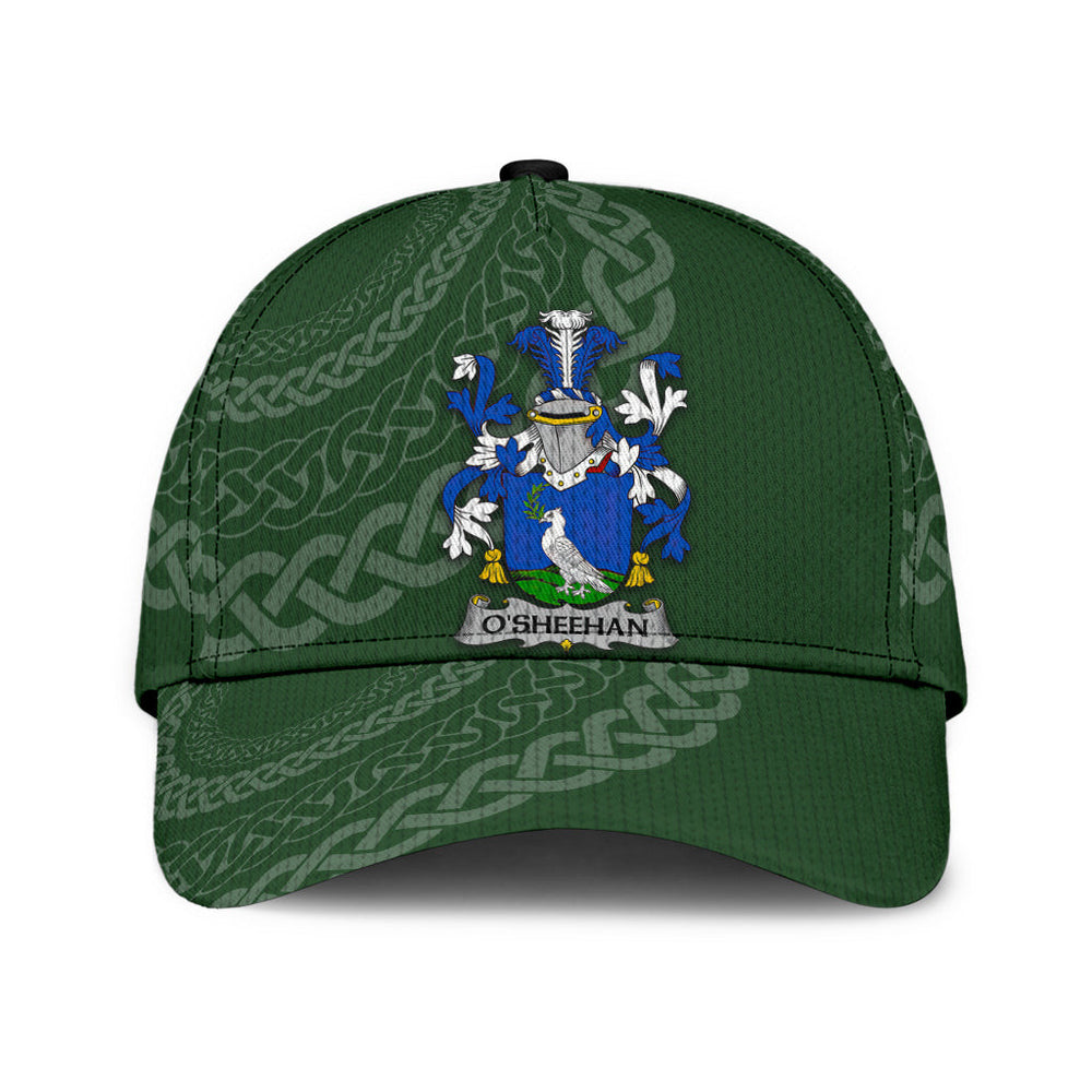 Clan Osheehan Coat Of Arms - Irish Family Crest St Patrick's Day Classic CapYJ38 Classic Cap - Osheehan Coat Of Arms St Patrick's Day Classic Cap Irish Cap   