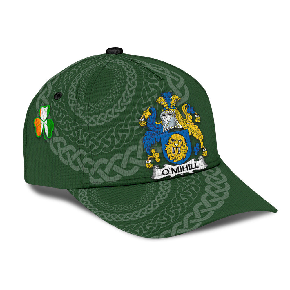 Clan Omihill Coat Of Arms - Irish Family Crest St Patrick's Day Classic CapCK59 Classic Cap - Omihill Coat Of Arms St Patrick's Day Classic Cap Irish Cap   