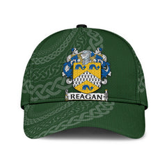 Clan Reagan Coat Of Arms - Irish Family Crest St Patrick's Day Classic CapGN74 Classic Cap - Reagan Coat Of Arms St Patrick's Day Classic Cap Irish Cap   
