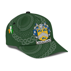 Clan Reagan Coat Of Arms - Irish Family Crest St Patrick's Day Classic CapGN74 Classic Cap - Reagan Coat Of Arms St Patrick's Day Classic Cap Irish Cap   