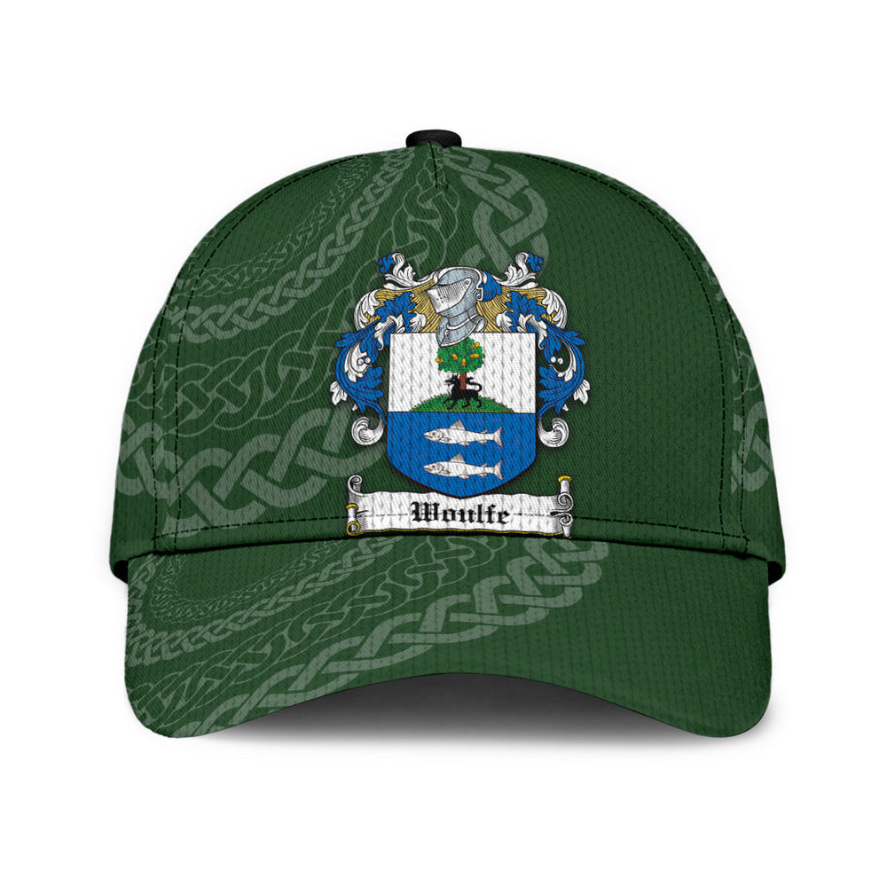 Clan Woulfe Coat Of Arms - Irish Family Crest St Patrick's Day Classic CapVU24 Classic Cap - Woulfe Coat Of Arms St Patrick's Day Classic Cap Irish Cap   