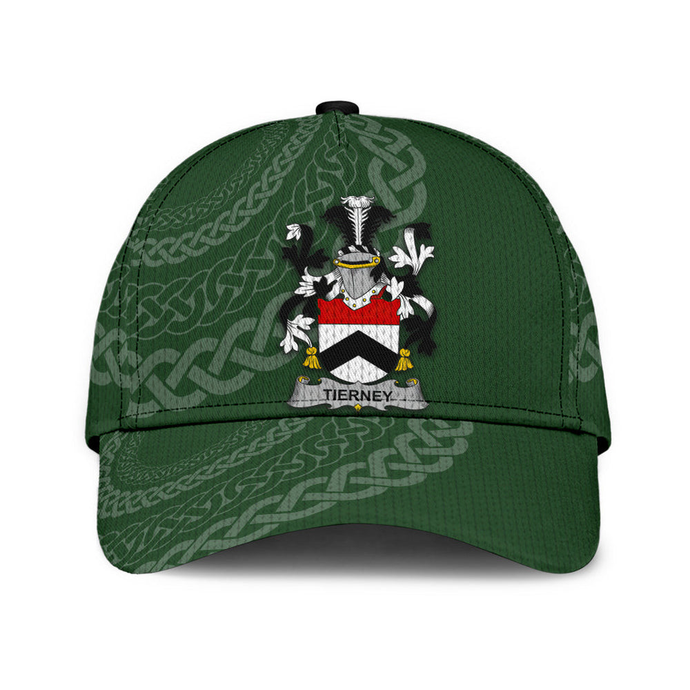 Clan Tierney Coat Of Arms - Irish Family Crest St Patrick's Day Classic CapEE13 Classic Cap - Tierney Coat Of Arms St Patrick's Day Classic Cap Irish Cap   