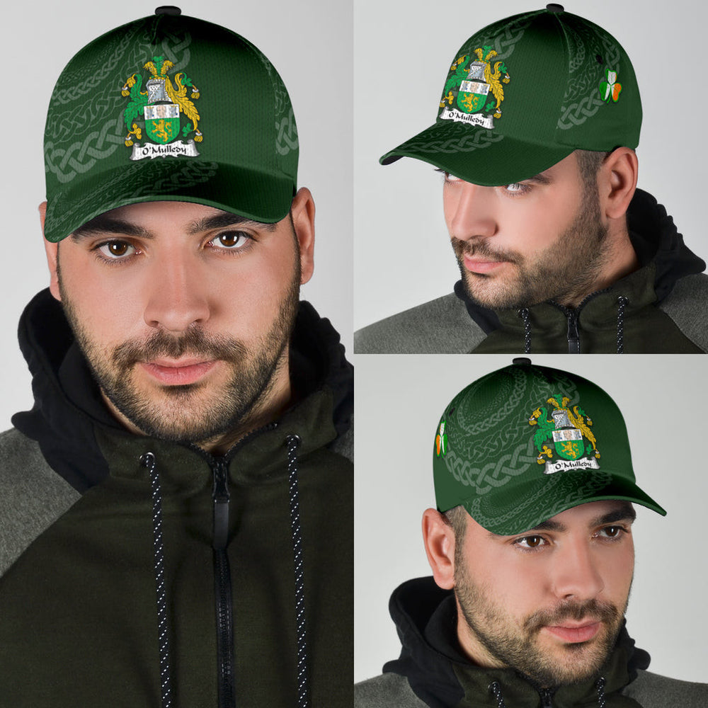 Clan Omulledy Coat Of Arms - Irish Family Crest St Patrick's Day Classic CapWO82 Classic Cap - Omulledy Coat Of Arms St Patrick's Day Classic Cap Irish Cap   