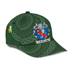 Clan Taylor Coat Of Arms - Irish Family Crest St Patrick's Day Classic CapWO16 Classic Cap - Taylor Coat Of Arms St Patrick's Day Classic Cap Irish Cap   