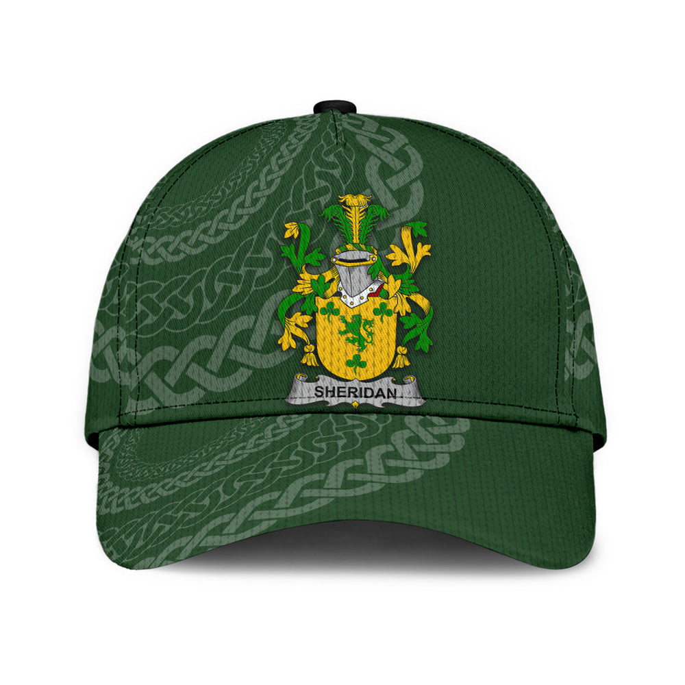 Clan Sheridan Coat Of Arms - Irish Family Crest St Patrick's Day Classic CapRE73 Classic Cap - Sheridan Coat Of Arms St Patrick's Day Classic Cap Irish Cap   