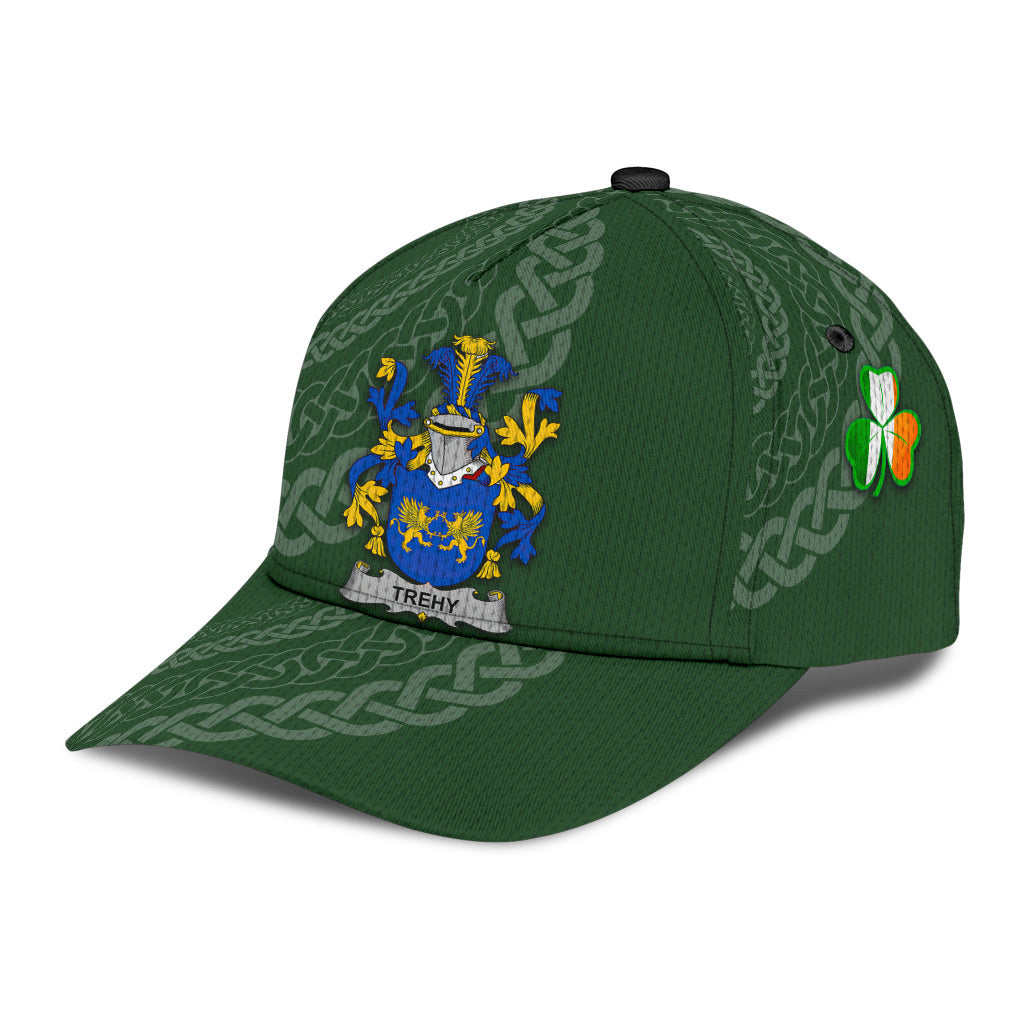 Clan Trehy Coat Of Arms - Irish Family Crest St Patrick's Day Classic CapEG17 Classic Cap - Trehy Coat Of Arms St Patrick's Day Classic Cap Irish Cap   