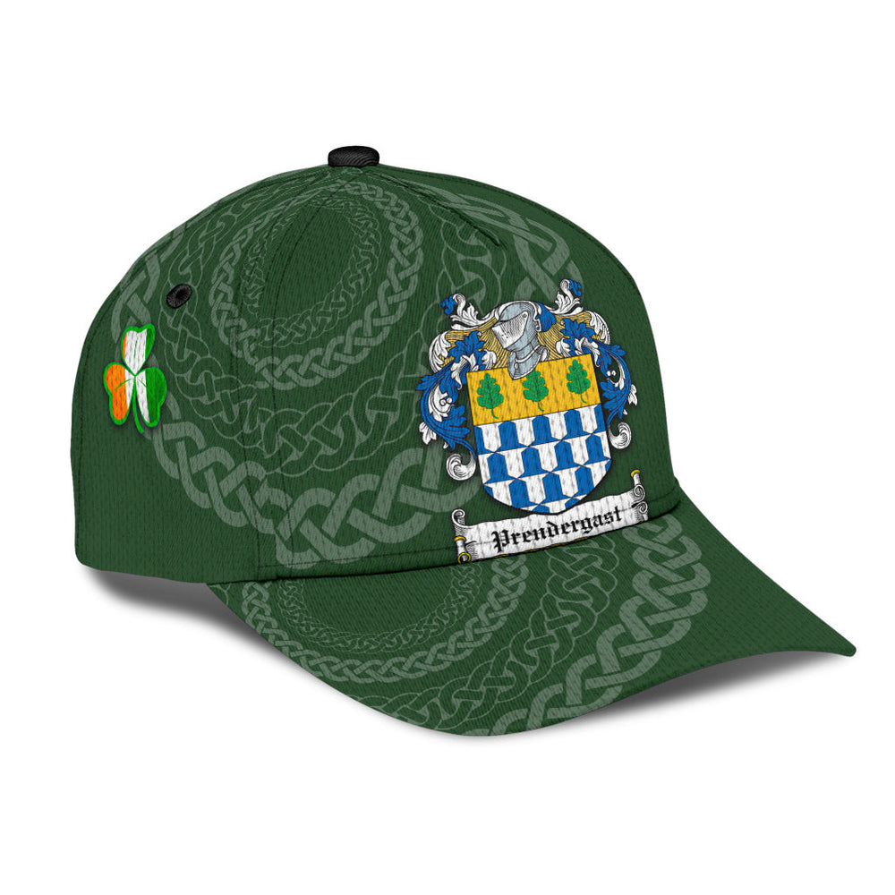 Clan Prendergast Coat Of Arms Wexford Irelandarms - Irish Family Crest St Patrick's Day Classic CapAX45 Classic Cap - Prendergast Coat Of Arms Wexford Irelandarms St Patrick's Day Classic Cap Irish Cap   